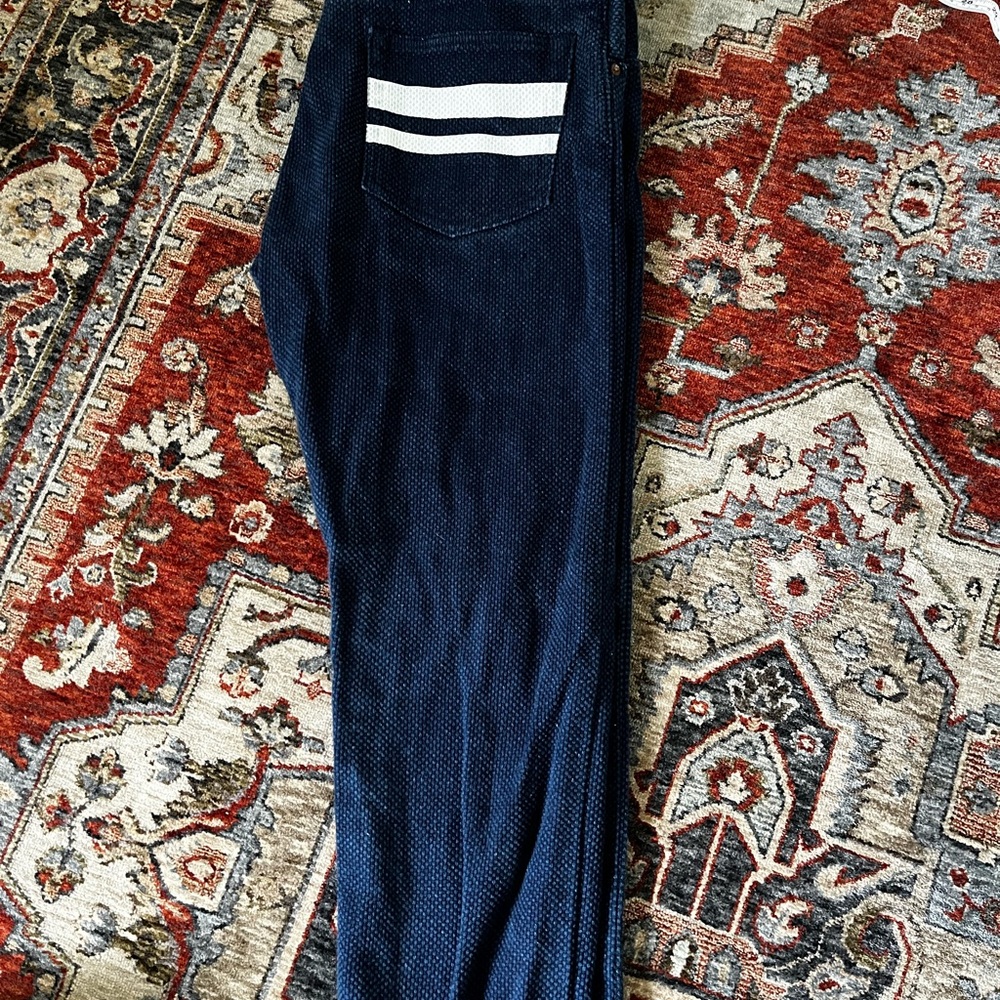 Momotaro Denim 34x30 with Brown Leather Patch